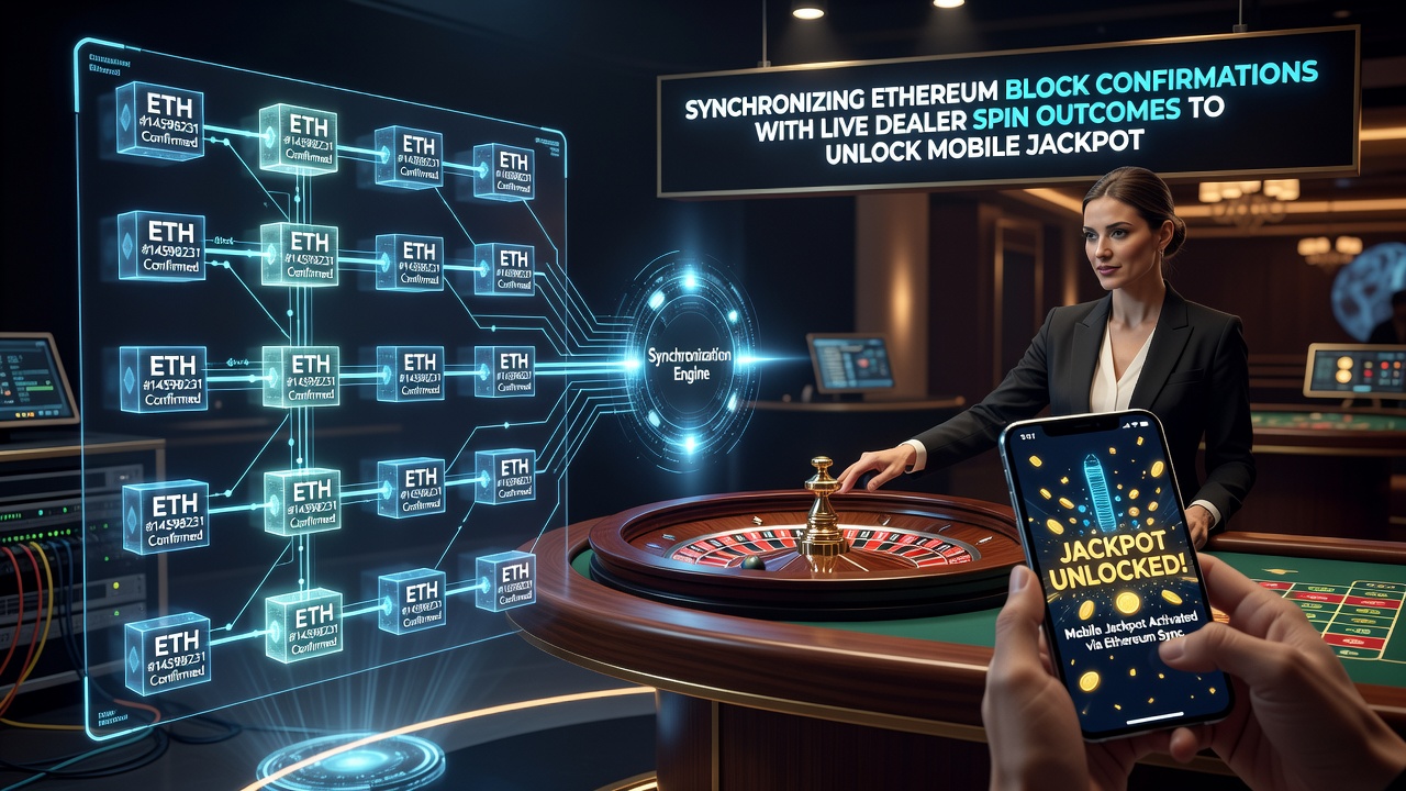 Mobile Roulette-Sitzung mit Blockchain-Synchronisation