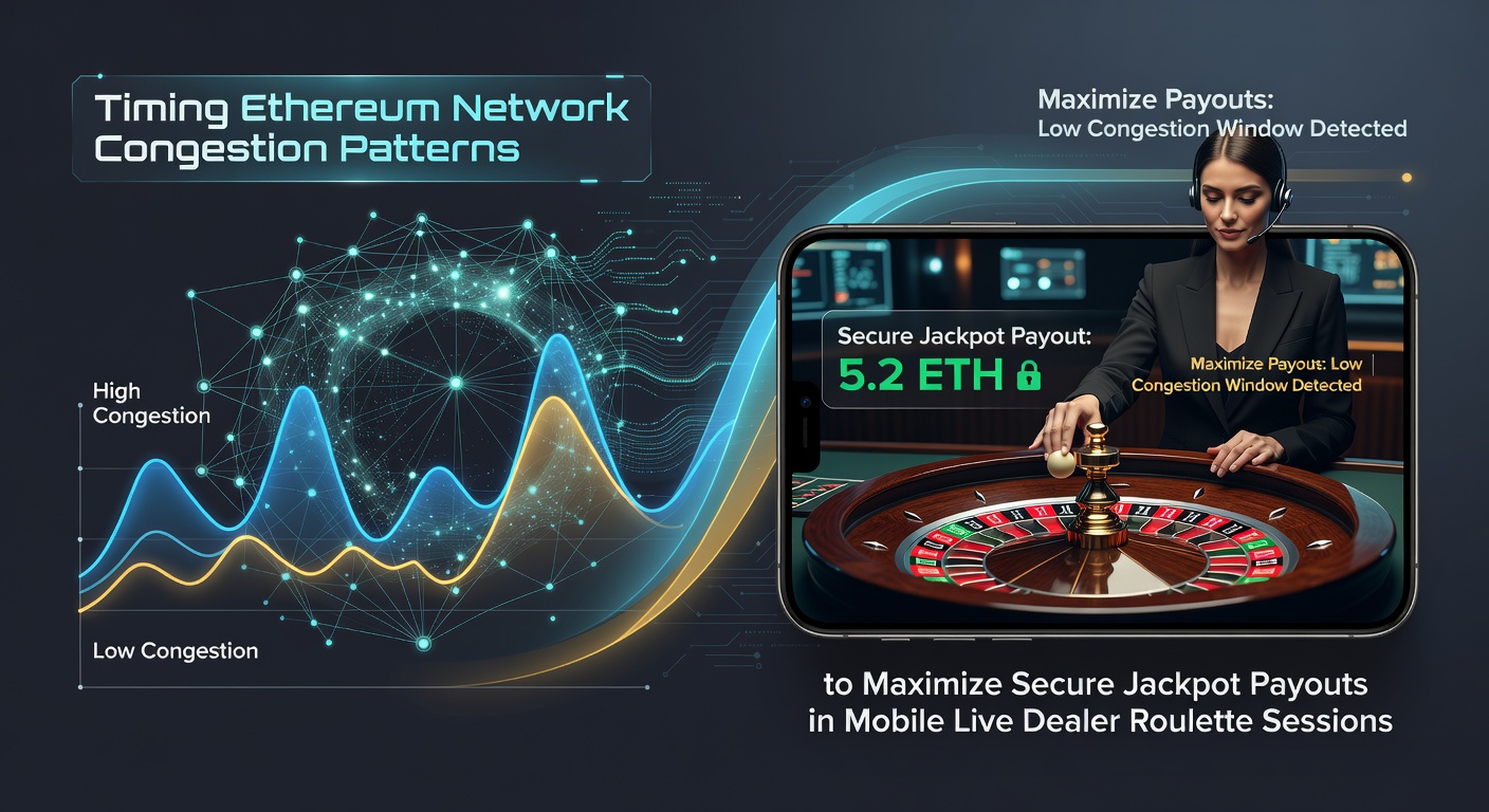 Ethereum-Netzwerküberlastungsmuster und mobile Roulette-Sitzungen mit Live-Dealern