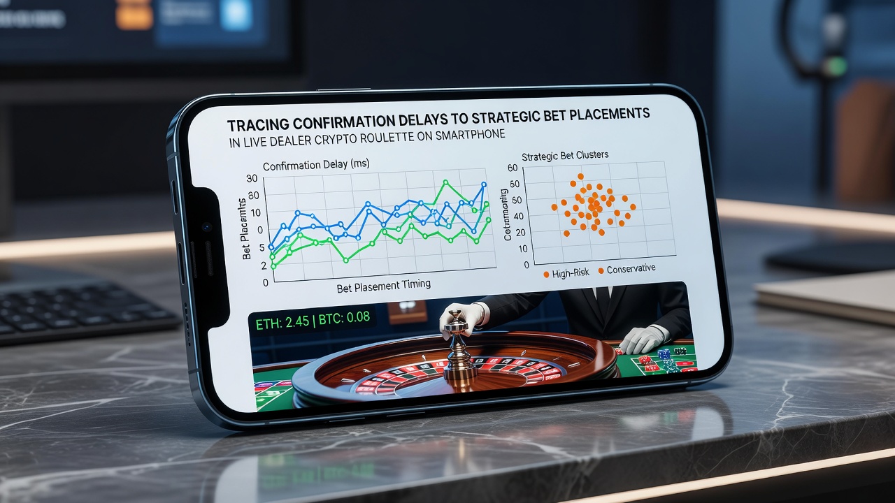 Diagramm zur Synchronisation von Bestätigungszeiten und Roulette-Wetten