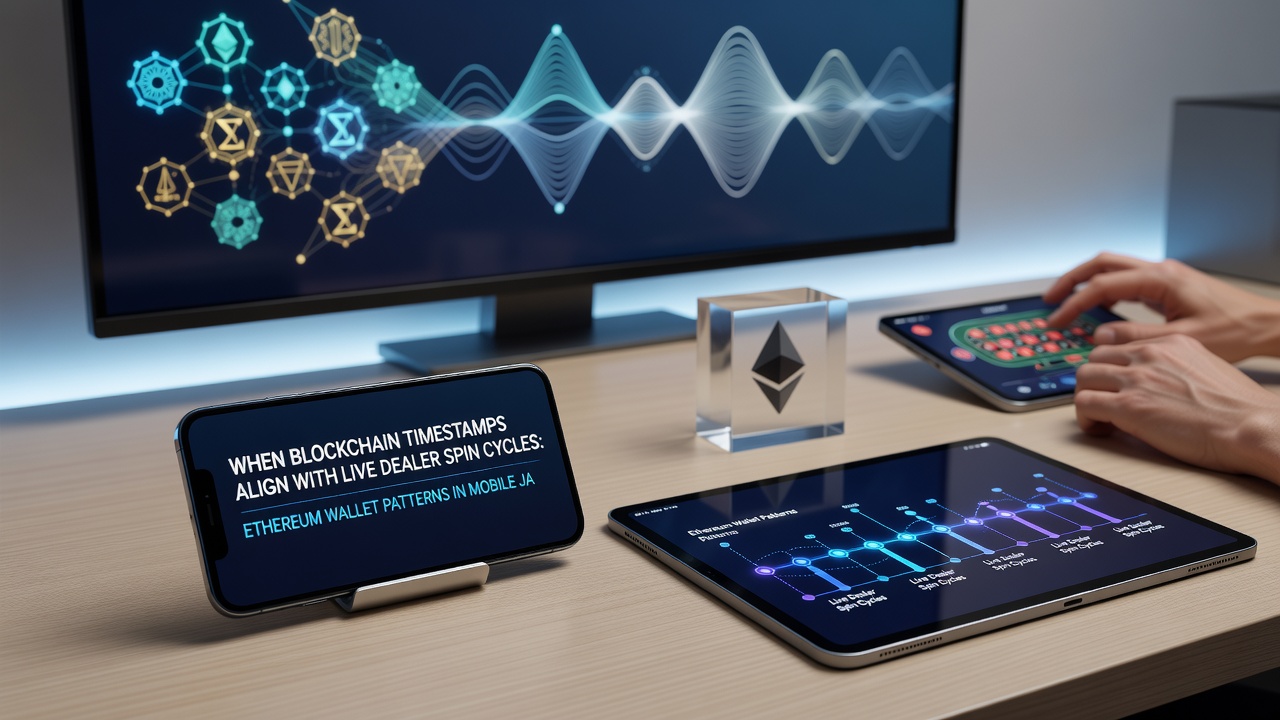 Darstellung von Ethereum-Wallet-Transaktionsmustern während Live-Roulette-Spins in mobilen Sessions
